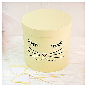 Коробка з вушками "Кішечка" d20 h20 см