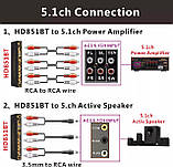 Конвертер звуку декодер перетворювач 4K/60Гц HDMI ARC оптичного цифрового SPDIF сигналу аналоговий 5.1 ЦАП(UD851B), фото 6