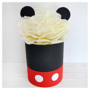 Коробка з вушками "Мікі класика" d=16 h = 20 см