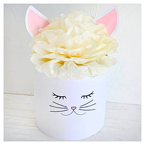 Коробка з вушками "Кішечка" d = 25 h = 25 см