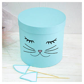 Коробка з вушками "Кішечка" d=16 h=15 см