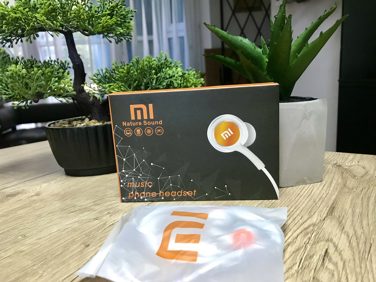 Навушники Xiaomi MI S82 Nature Sound Дротові вакуумні навушники ксиоми