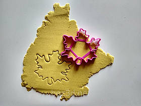 3D-формочки-вирубки для пряників "Кленовий лист 1"