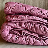 Ковдра півторашнього розміру 4 сезони зима-літо 155х210 ОДА стьобане на кнопках 3 в 1, Колір - малиновий, фото 2