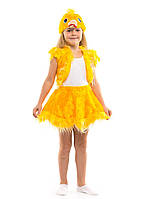Детский карнавальный костюм ЦЫПЛЕНОК для девочки 3,4,5,6,7 лет, детский новогодний костюм ЦЫПЛЕНКА для девочки