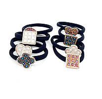 Резинка для волосся з камінням кольоровим