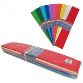 Папір гофрований мікс 10 кольорів 35% 20г/м2 50х200см J. Otten KR35-MIX1