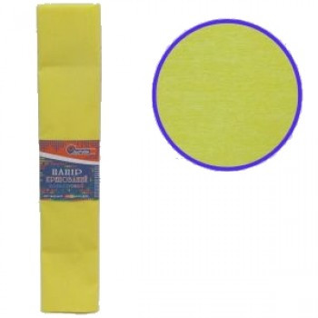 Папір гофрований світло-жовтий 55% 20г/м2 50х200см J. Otten KR55-8014