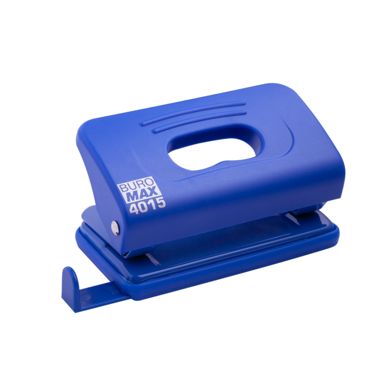 Діркопробивач пластиковий до 10 аркушів синій Buromax BM.4015, фото 1