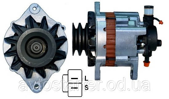 Генератор NISSAN King Van 2.3 D 2.5 TD TeRano 2.7 TD Urvan 2.3 2.5 Diesel, фото 1