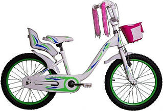 Велосипед дитячий VNC Melany 18" white/green shiny