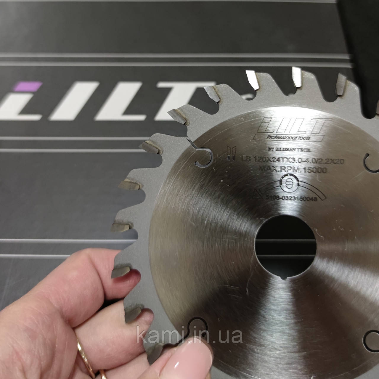 LILT Підрізна пила однокорпусна 120х3,0-4,0х22 мм 24 z для ДСП, фото 1