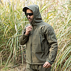 🔥 Куртка Soft Shell "ESDY 105" - Олива (непромокаємий куртка, тактична, нгу, зсу, військова), фото 6