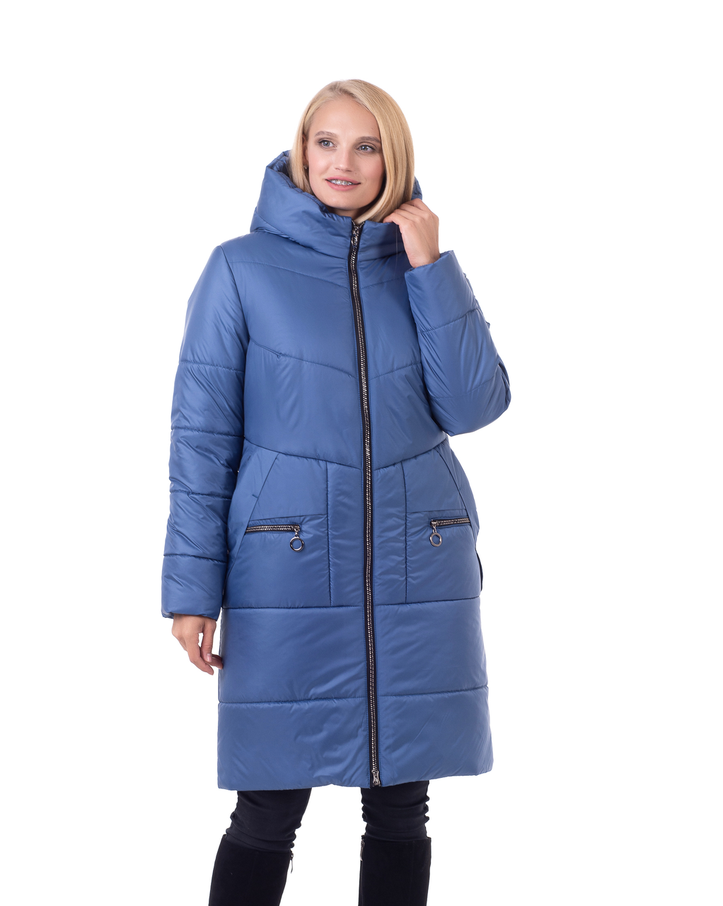 Молодіжний пуховик з капюшоном 159, фото 1