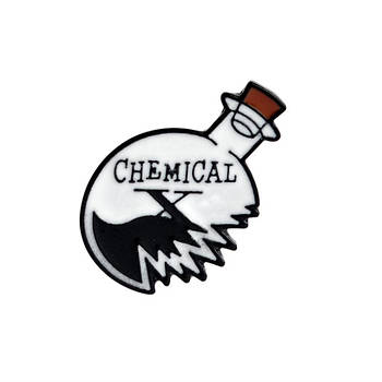 "Колба розбита Хімічна Chemical" значок (пін) металевий