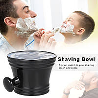 Миска - чаша з ручкою для гоління (помазка) BAILI SB04 Shaving Bowl 350мл (шт) Чорна