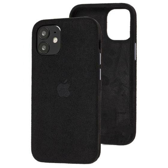 Захисний чохол Алькантара для iPhone 11 Pro Max чорний замшевий