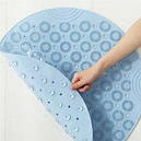Круглий нековзний килимок із ПВХ для ванної кімнати, фото 2