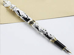 Ручка пір'яна Jinhao Змія з нержавіючої сталі  сріблястий