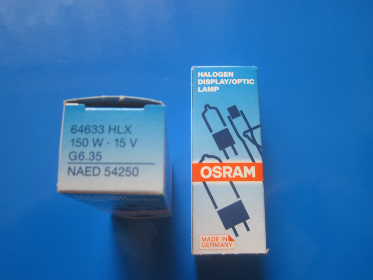 Лампа галогенна капсульна OSRAM 64633 HLX 150 W 15V G6,35 E BRJ 50 год. (Німеччина)