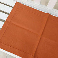 Дорожка на стол из льна оранжевая (лен, 45 х 140 см)