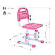 Комплект растущая парта Cubby Fressia Pink + детский стул FunDesk SST3L Pink, фото 9