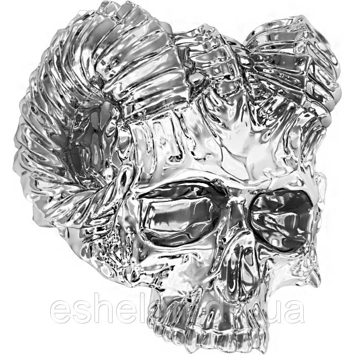 Кільце срібне Череп Диявола, фото 1