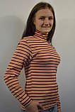 Джемпер подростковый оранжевая полоска, фото 2