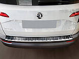 Захисна накладка на задній бампер для Skoda Karoq 2017+ /нерж.сталь/, фото 3