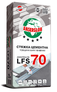 Стяжка цементна ANSERGLOB LFS 70, 25кг, фото 1