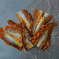 Опт Бурштинова рибка з перцем 10 кг (путасу солено-сушена) закуска до пива (ціна за 1 кг, фото 2