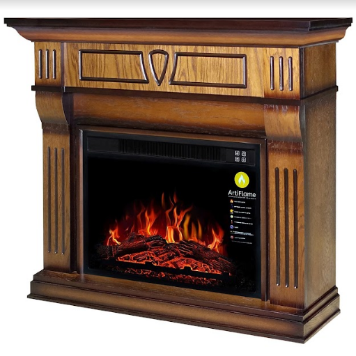 Електрокамін з порталом BEETHOVEN AF-23S ArtiFlame ДУБ АНТИК каминокомплект з імітацією звуку горіння дров