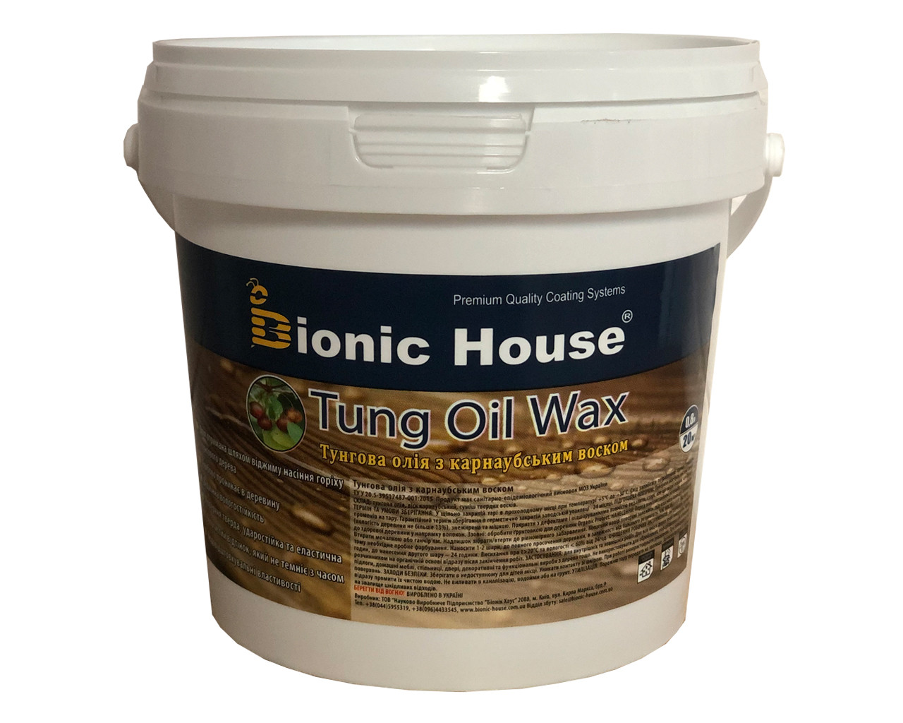 Тунгова олія з воском Bionic House Tung Oil Wax всі кольори 0.25л