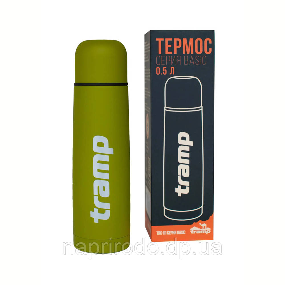 Термос Tramp Basic TRC-111-olive олива 0,5л, фото 1