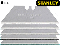 Лезвия для ножей трапеция 62х0.65 мм 5 шт Stanley 0-11-921