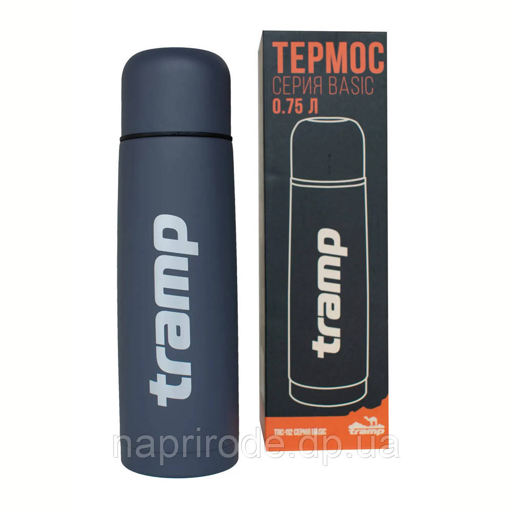Термос Tramp Basic TRC-112-grey сірий 0,75 л