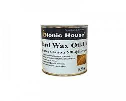 Масло для дерева із твердим воском Bionic House Hard Wax Oil - UV всі кольори 0.5л, фото 1
