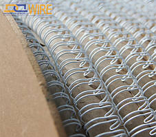 ПРУЖИНА В БОБІНІ, КРОК ПЕТЛІ 3:1 Ф6,4 (1/4") БІЛА 92000 ПЕТЕЛЬ, ТМ DA, КЛАС А