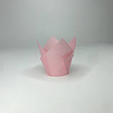 Формочка для капкейка "Тюльпан" (150), ніжно-рожевий (20 шт), фото 2