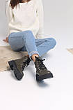 Жіночі шкіряні зимові черевики, фото 2