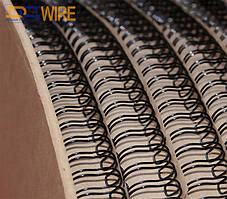 ПРУЖИНА В БОБІНІ, КРОК ПЕТЛІ 3:1 Ф6,4 (1/4") ЧОРНА 92000 ПЕТЕЛЬ, ТМ DA, КЛАС В