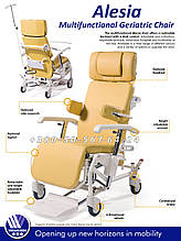 Геріатричне Крісло-Каталка Vermeiren Alesia Multifunctional Geriatric Chair for Seniors