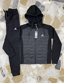 Чоловічий трикотажний спортивний костюм adidas з капюшоном