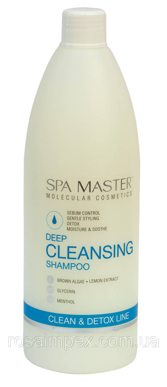 Хелатний шампунь для максимального очищення з м'ятою, лимоном і морськими водоростями pH 6.0