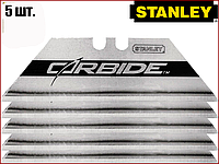 Лезвия для ножей трапеция Carbide 62х0,6мм Stanley 0-11-800