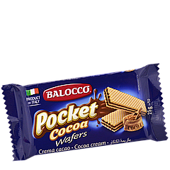 Вафлі "POCKET" Balocco з какао-кремом 25 г