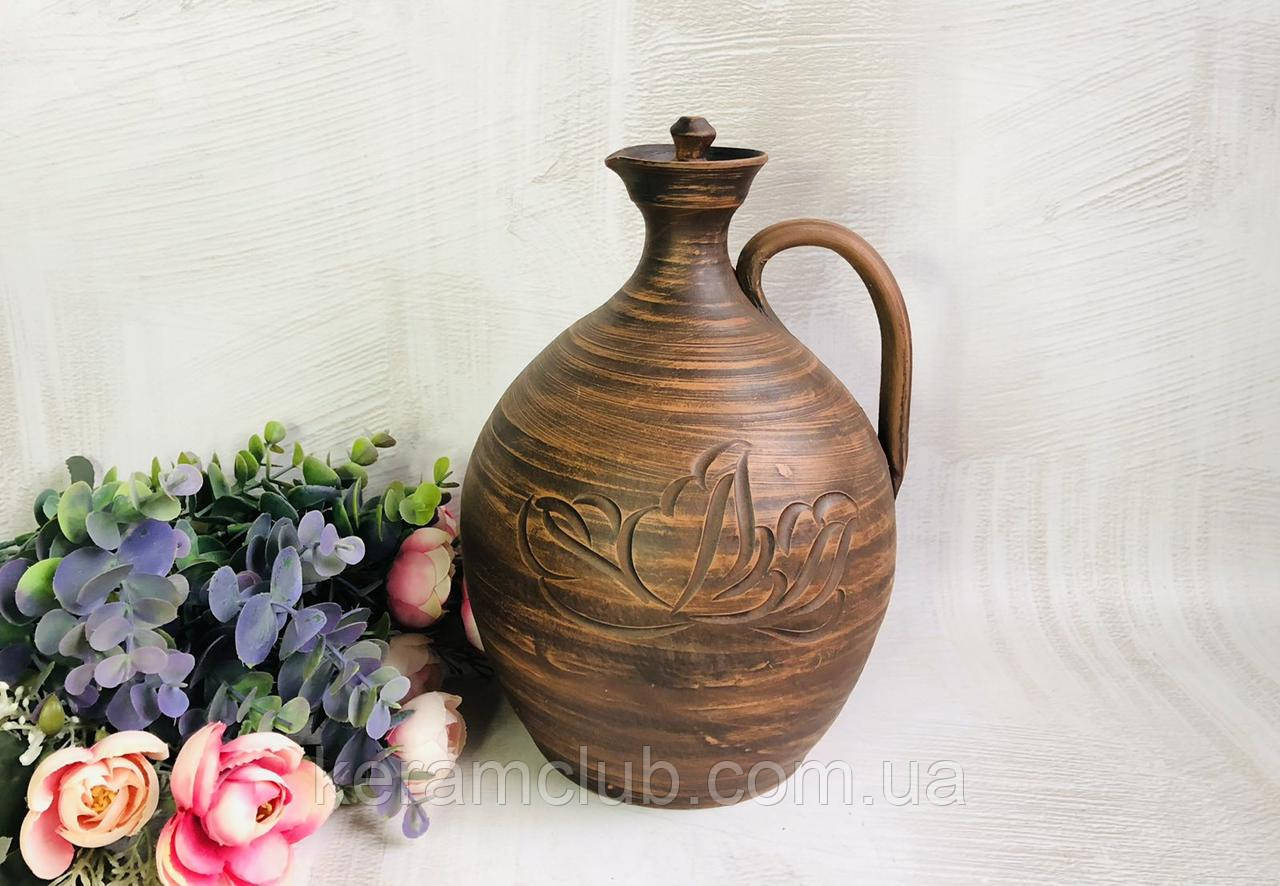 Винний графин Керамклуб Характерний 3 л, фото 1