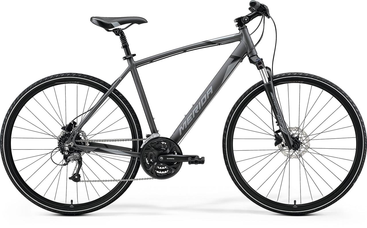 Велосипед Merida CROSSWAY 40 L(55) SILK ANTHRACITE (GREY/BLACK)