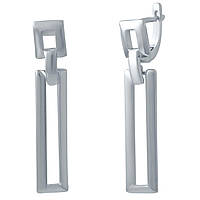 Срібні сережки ortex без каменів (2029854)