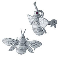 Срібна брошка ortex з ємаллю (2031314)